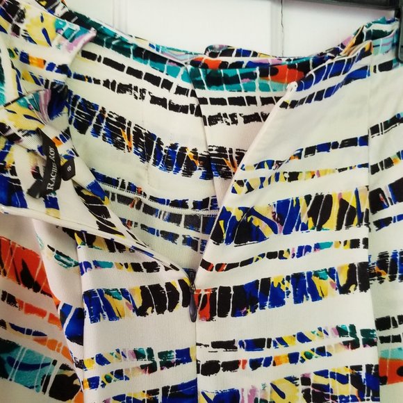 Rachel Roy Silk Multi-colored Pleated Skirt with Pockets in Size 8 - Picture 7 of 15